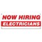 Signmission Now Hiring Electricians Banner Apply Inside Accepting Application Single Sided B-30235 - alternate 1